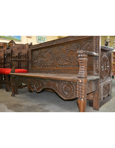 BANCA ANTIGUA TALLADA