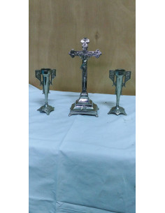 JUEGO CRUZ Y PORTAVELAS 2