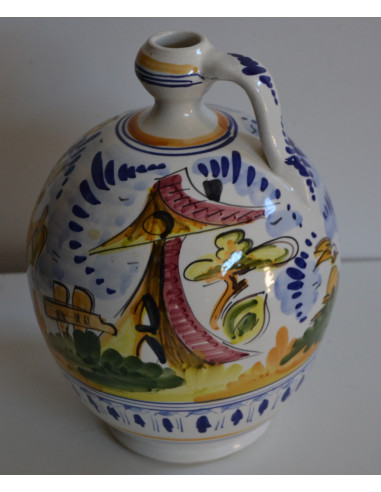 JARRÓN ASA AZUL Y AMARILLO