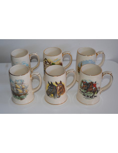 JUEGO 6 JARRAS BLANCAS...